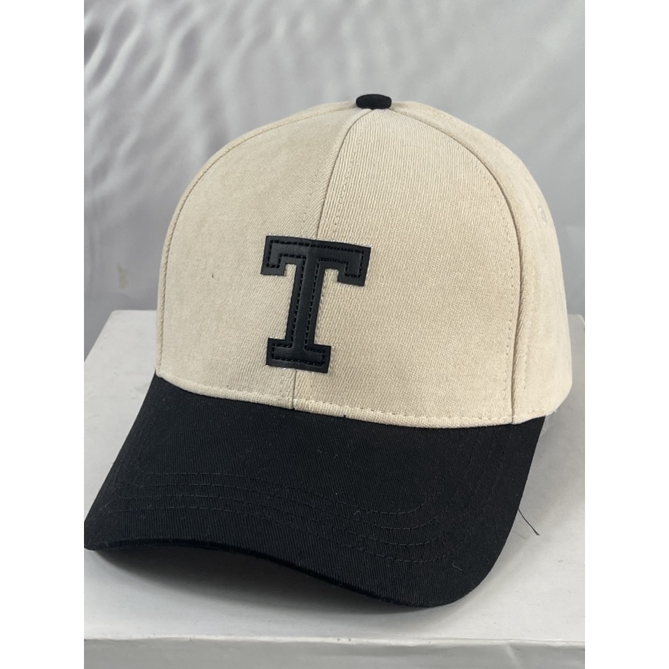 Mũ lưỡi trai - Nón kết nhung mịn thêu chữ theo tên chữ T đậm chất thời trang