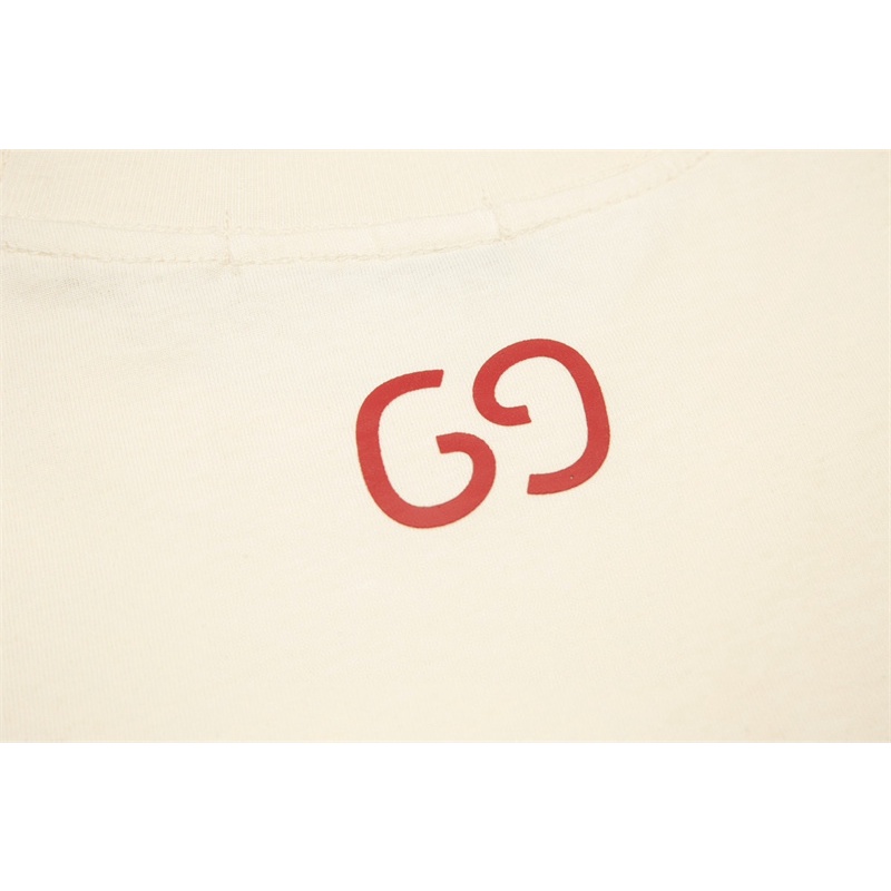 G66-áo Thun Tay Ngắn Cổ Tròn In Chữ Mê Cung Mới