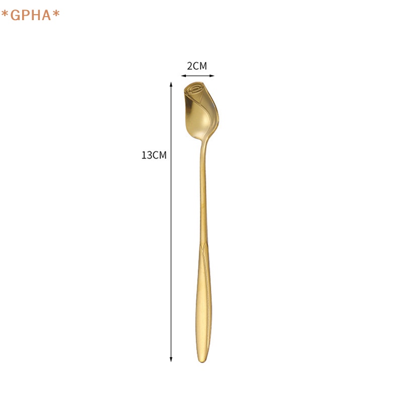 Muỗng Cà Phê Cán Dài Bằng Thép Không Gỉ Mới