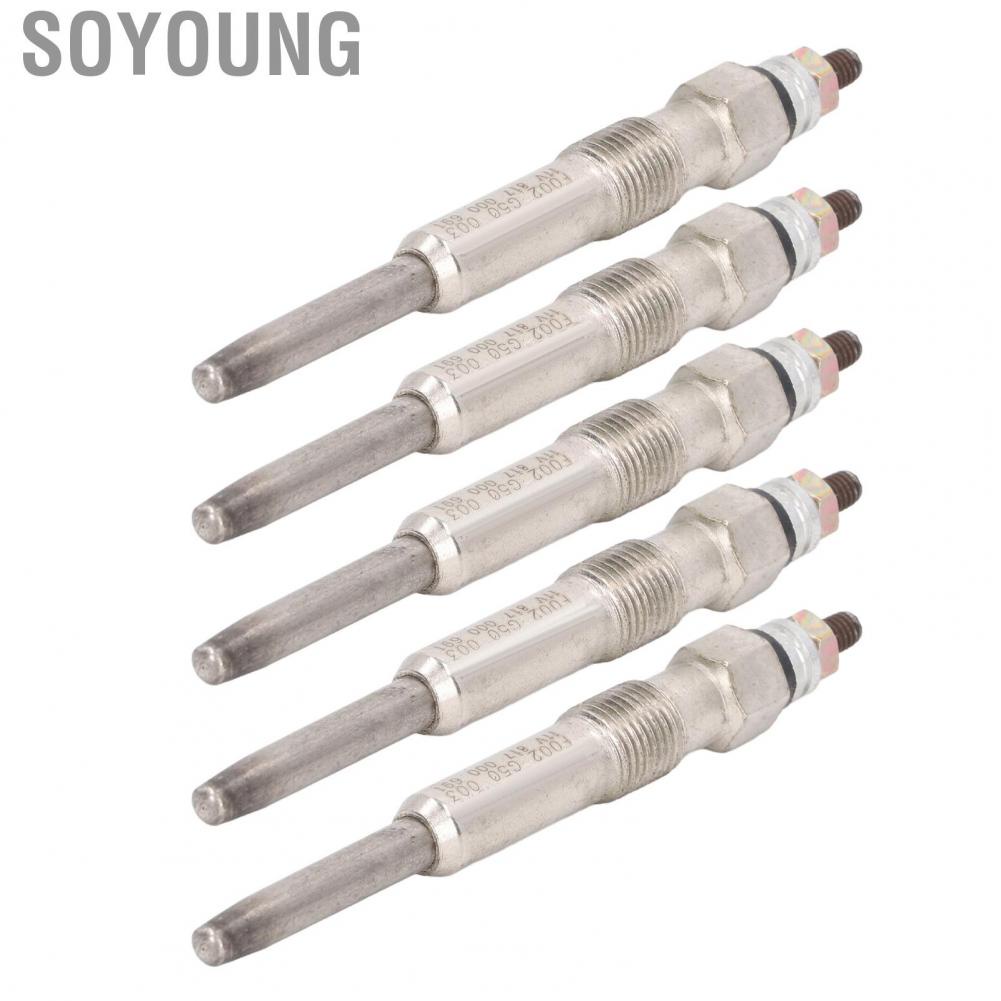 Soyoung Heater Glow Plugs  OEM Standard Direct Fit 5PCS Heavy Duty Plug Set for Automobile