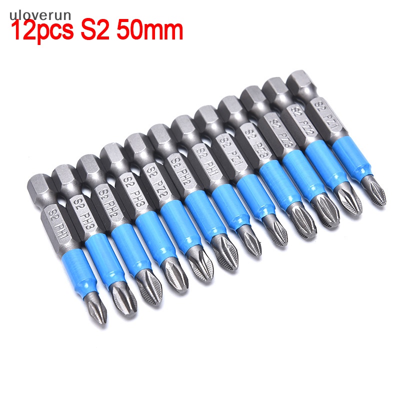 Bộ 12 Mũi Khoan Điện Một Mặt Chống Trượt PH 50mm Tiện Dụng