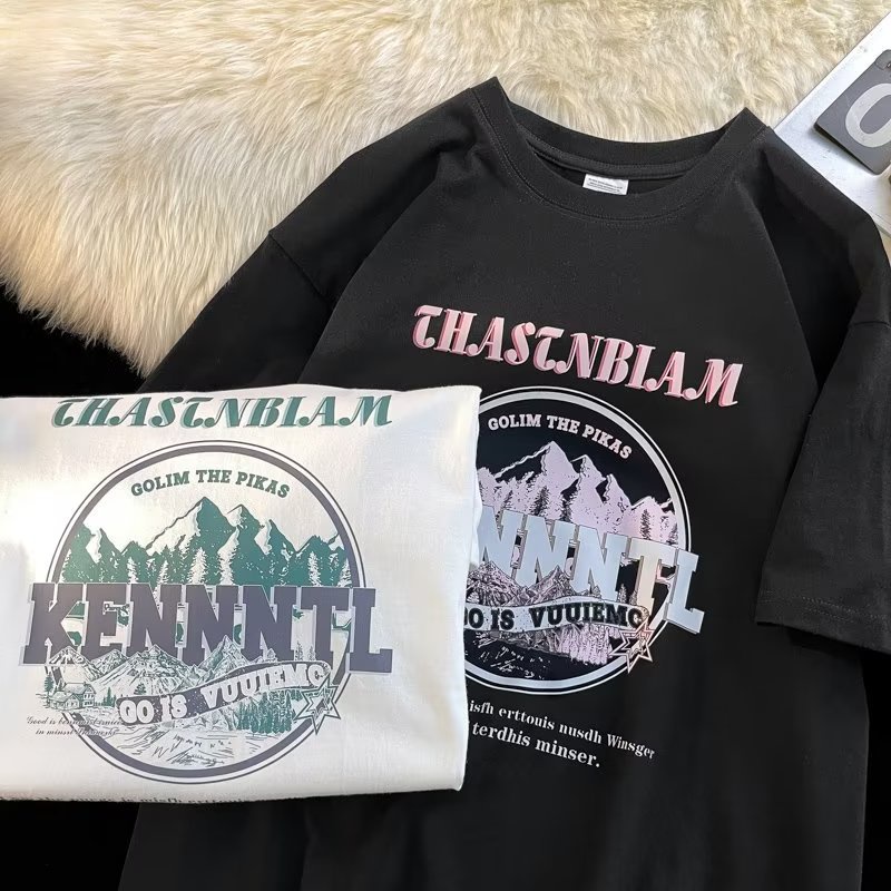 Áo Thun Cotton Ngắn Tay Trễ Vai Màu Mơ Phong Cách Mới Mùa Hè