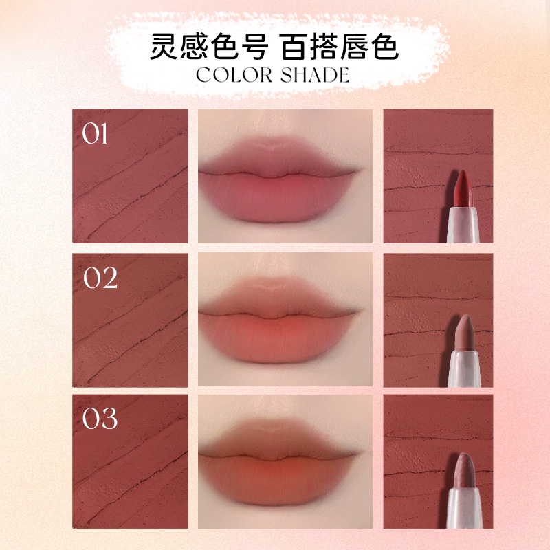 Bút Kẻ Viền Môi Chống Thấm Nước Lâu Trôi Che Khuyết Điểm Toàn Diện Không Dính