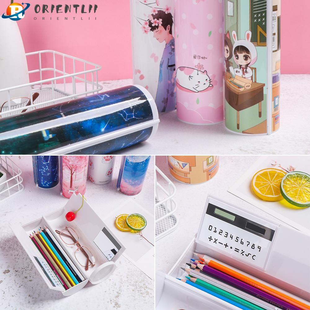 ORIENTLII Hộp Bút Kim Tuyến Nước Đa Năng Dễ Mang Tiện Lợi