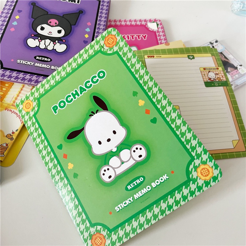 SANRIO Sổ Ghi Chú Họa Tiết Hoạt Hình My Melody Kitty Dễ Thương