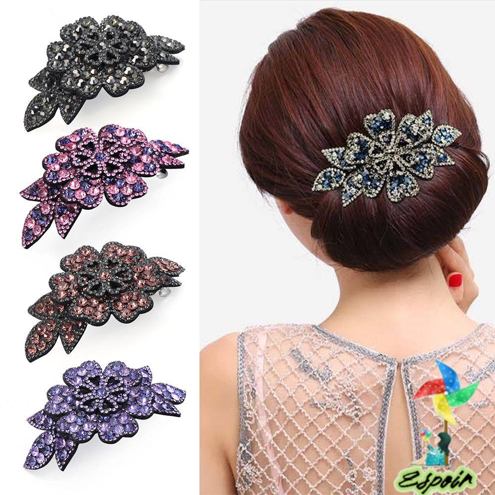 ESPO Kẹp TóC ĐíNh Kim Cương Giả NhiềU MàU ThờI Trang Cho Nữ