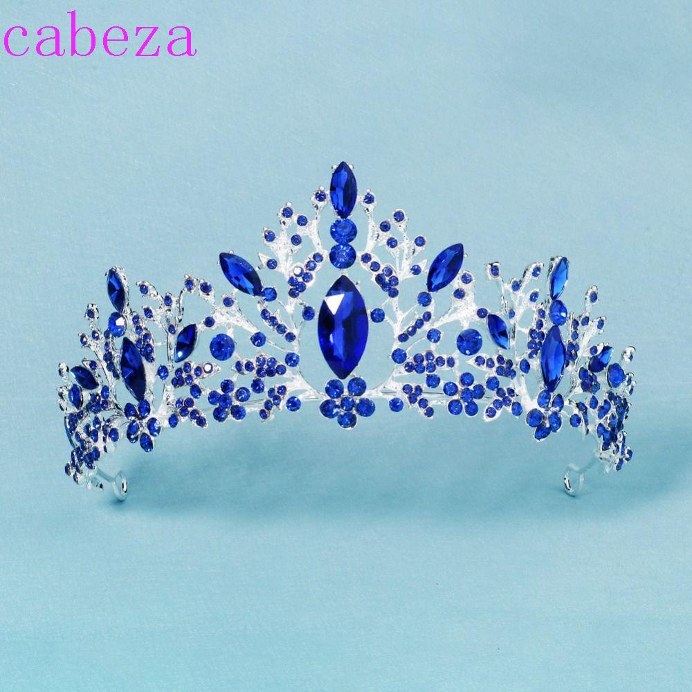 CABEZA Vương Miện Baroque Màu Vàng Hồng Đính Hạt Kim Cương Giả Làm Quà Sinh Nhật Sân Khấu