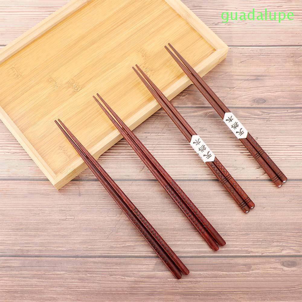 GUADALUPE Set 1 / 4 Đôi Đũa Gỗ Phong Cách Nhật Bản