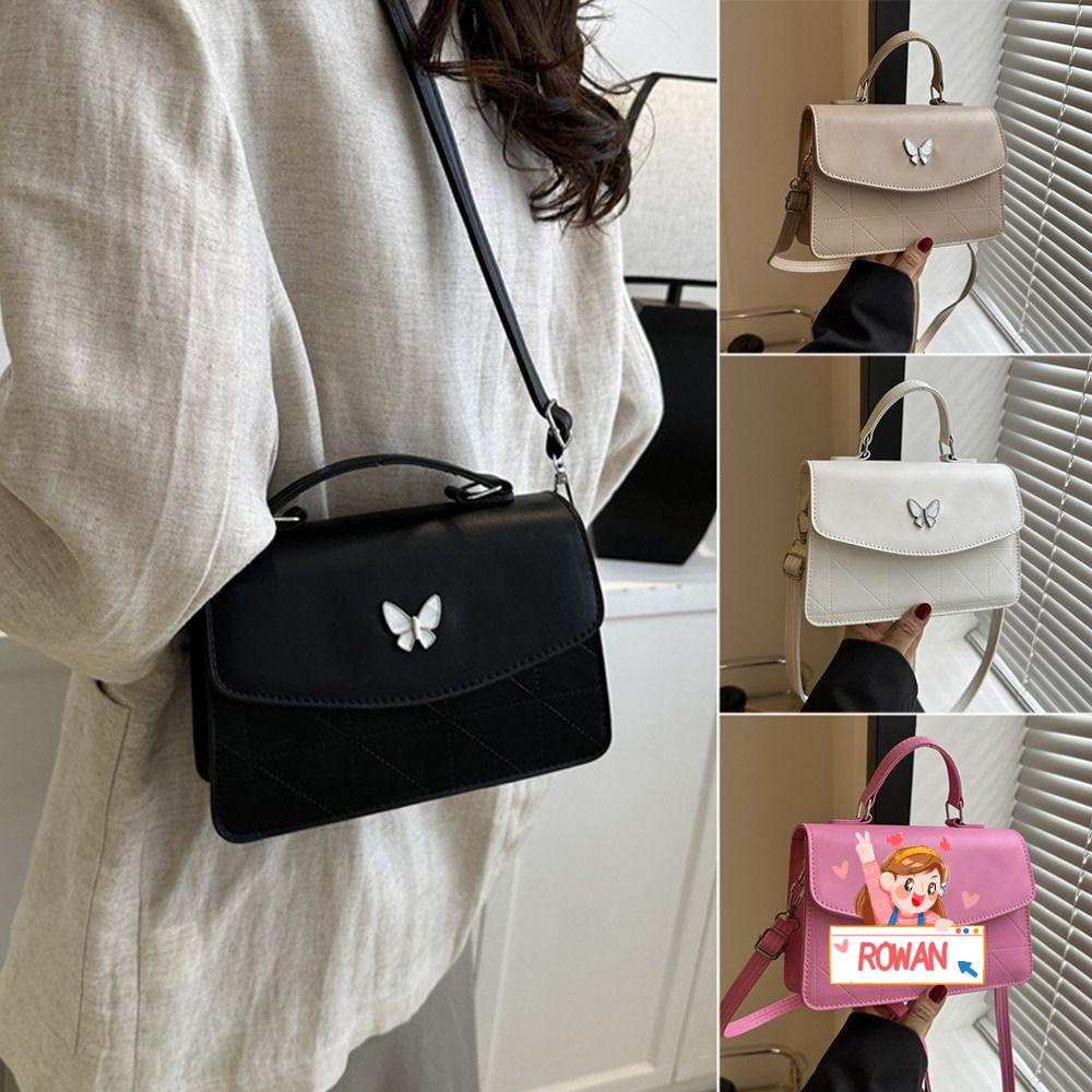 ROWANS Túi Xách Da PU Cỡ Lớn Thêu Họa Tiết Thời Trang Cho Nữ