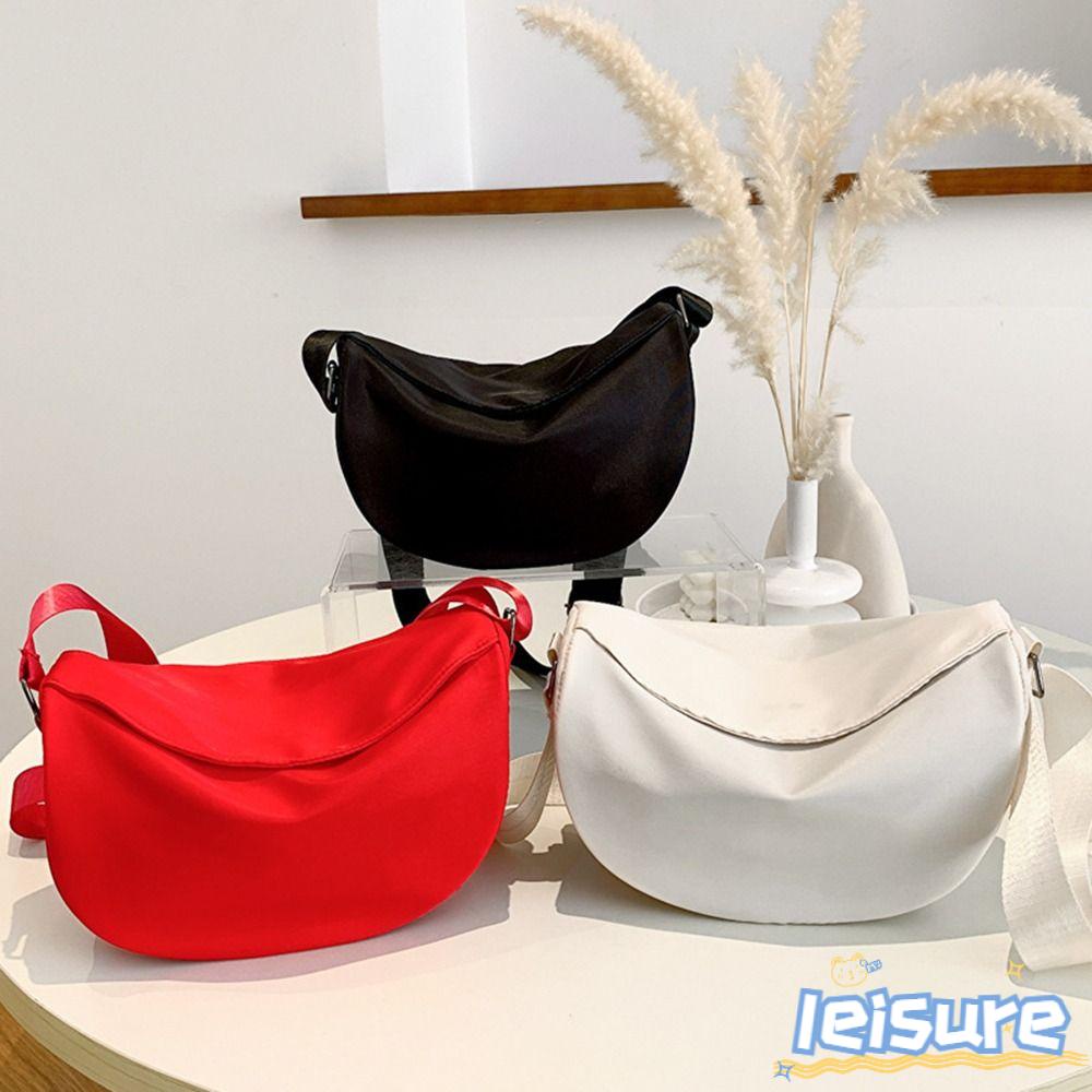LEISURE Túi Đeo Vai Bằng Nylon Cỡ Nhỏ Phong Cách Boho Thời Trang Cho Nữ