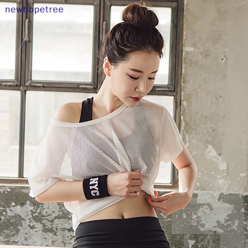 Áo Thun Tay Ngắn Phối Lưới Thời Trang Mùa Hè Cho Nữ Y2K