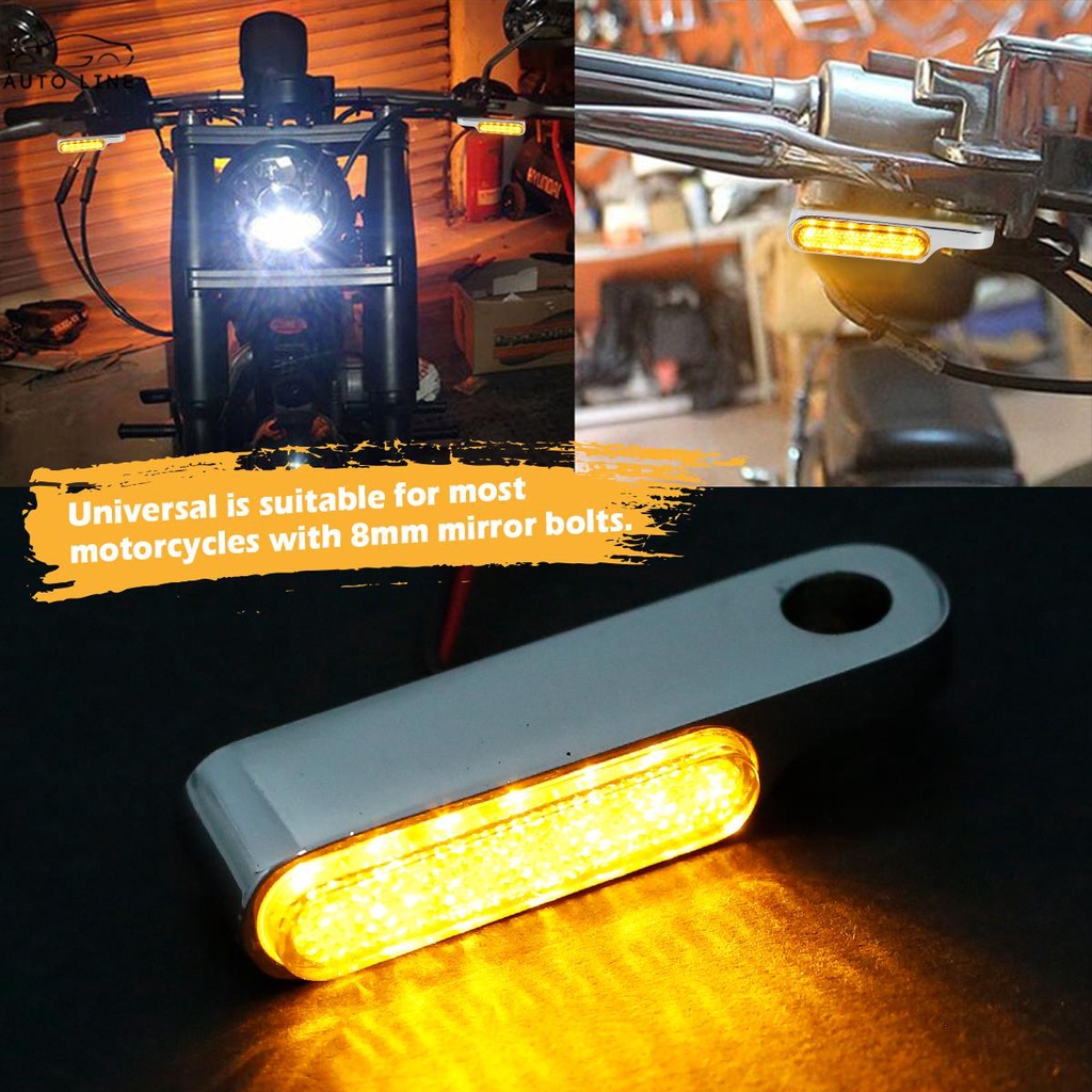 2 Đèn LED Xi Nhan Mini Gắn Tay Lái Xe Máy SHOPCYC5507