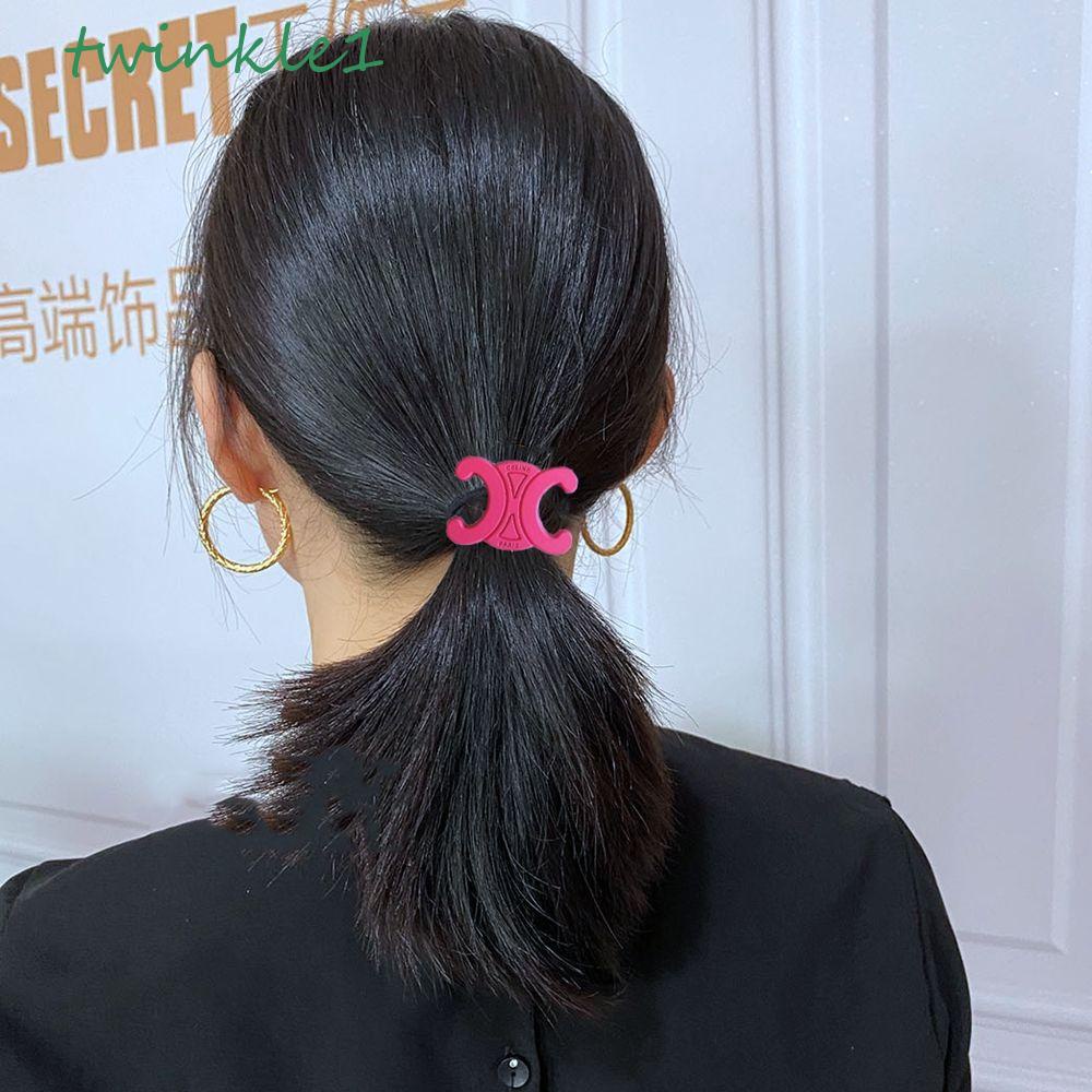 TWINKLE Dây Cột Tóc Vòm Co Giãn Ngọt Ngào Cho Nữ Arc de Triomphe Acrylic Giá Đỡ