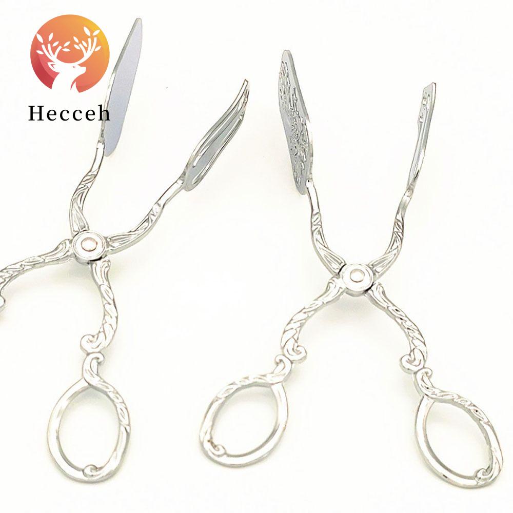 HECCEH Kẹp Gắp Thức Ăn Tráng Miệng Hình Dạng Chạm Khắc Phong Cách Châu Âu Cổ Điển Đa Năng Cho Buffet