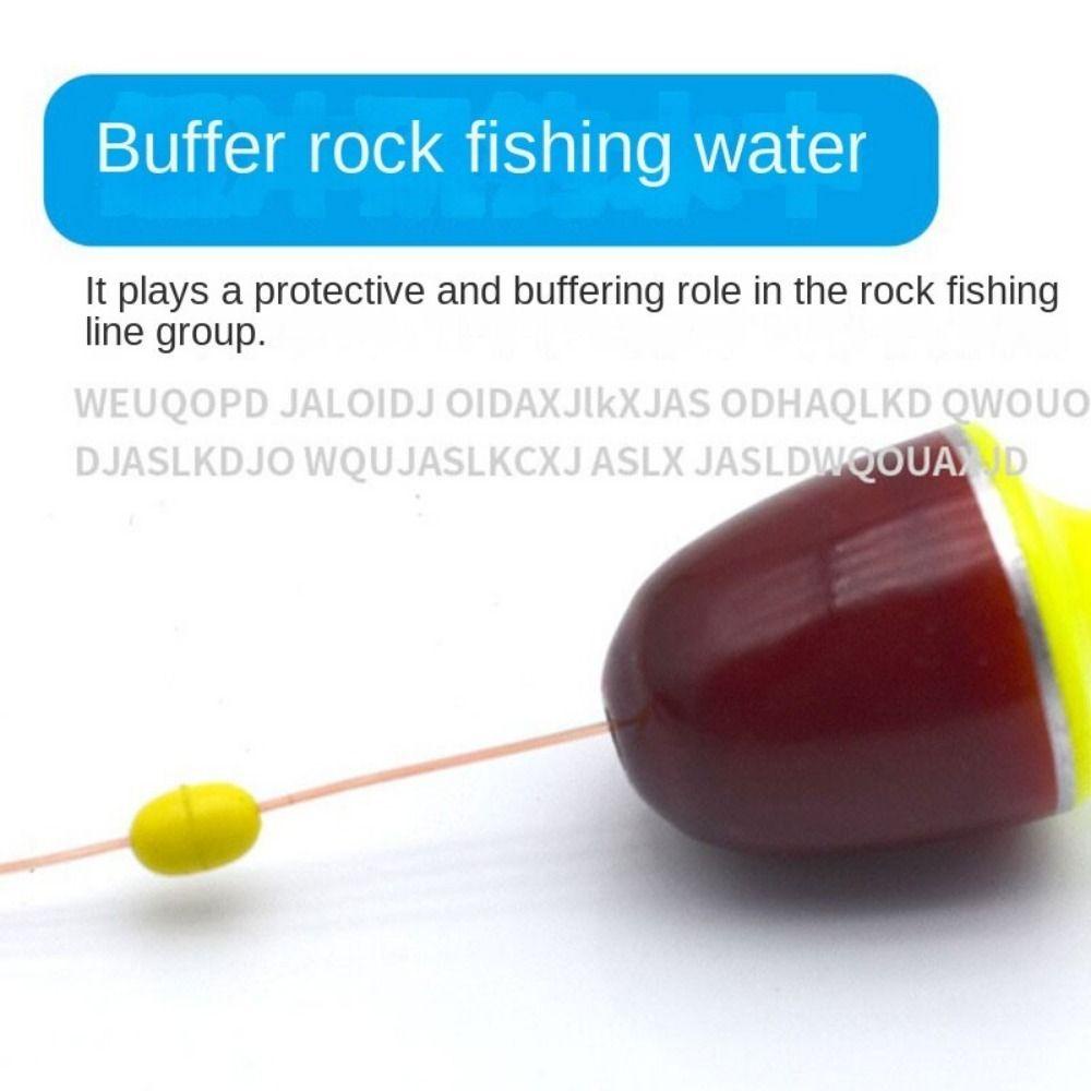 Bộ 100 Hạt Cao Su Mềm Nhiều Màu Chống Va Chạm Để Câu Cá