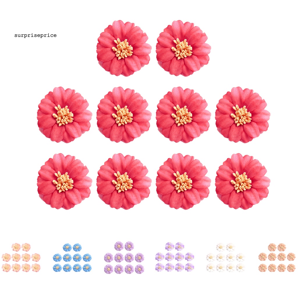 Set 10 Bông Hoa Giả Bằng Lụa Chống Nước Dùng Trang Trí Tiệc Cưới