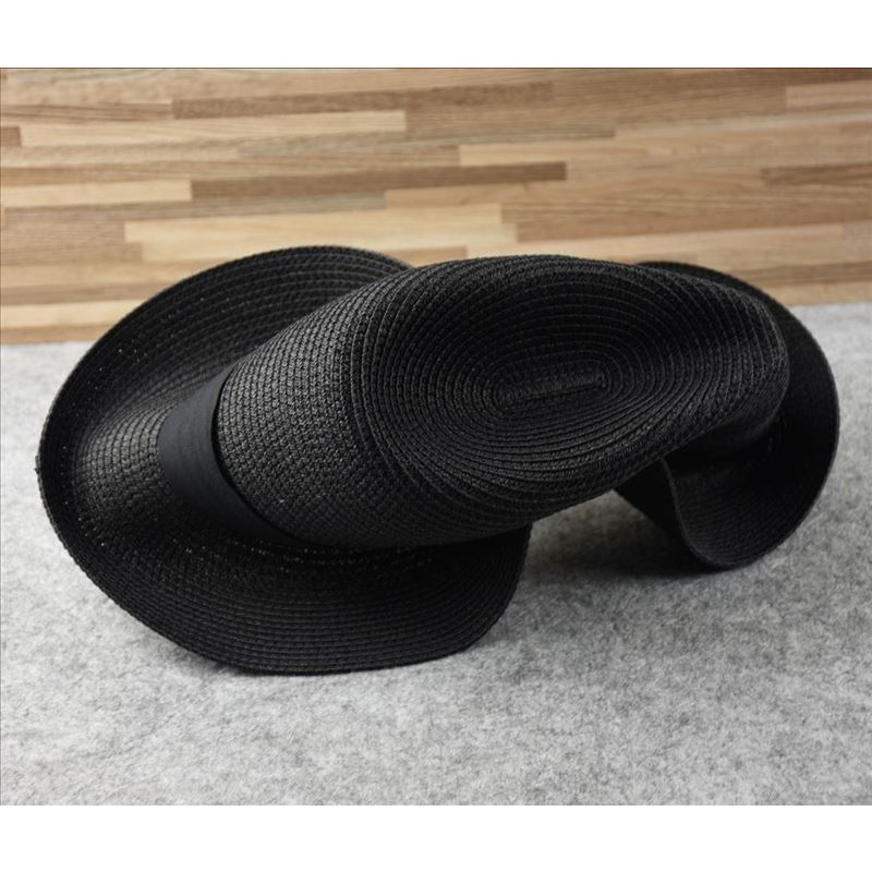 Panama Mũ Cói Rộng Vành 60cm Thiết Kế Thoáng Khí Thời Trang Đi Biển Cho Nam 62Cm