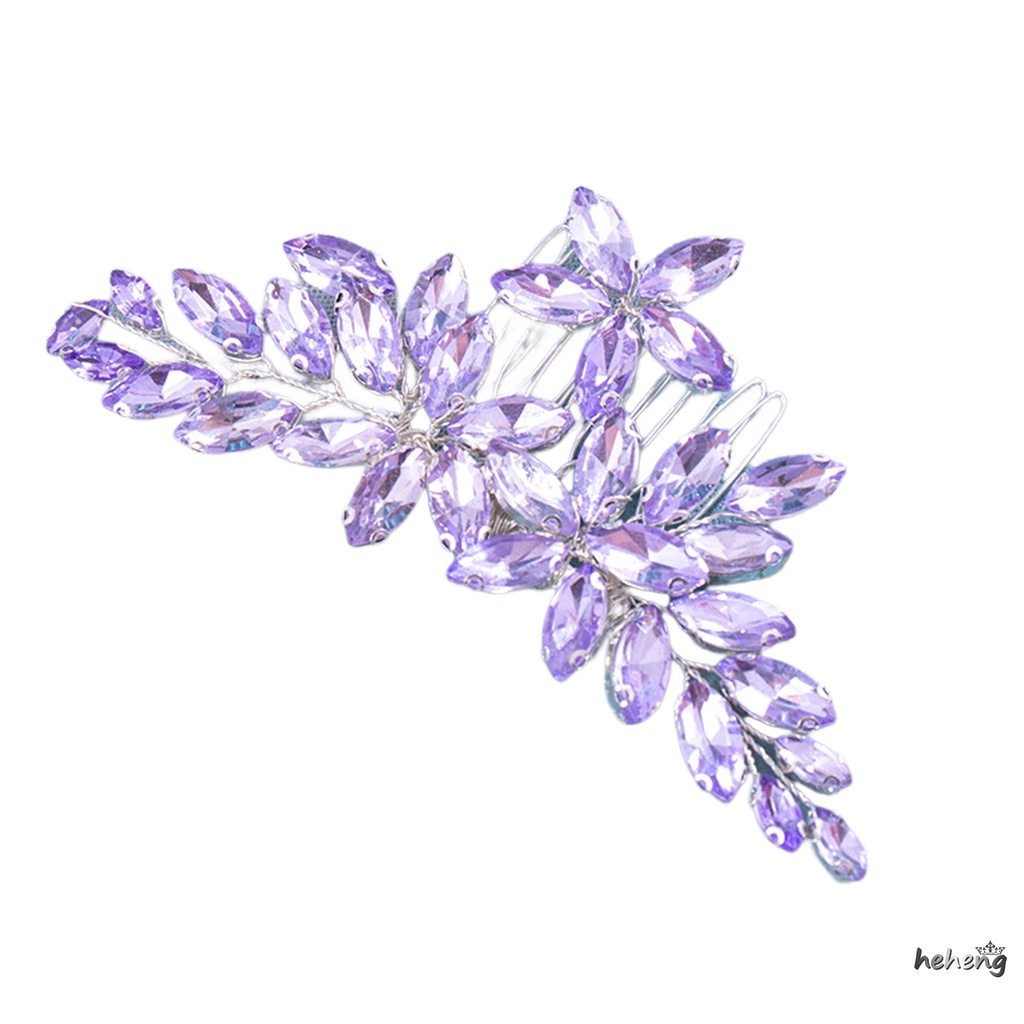 Lược Cài Tóc Đính Đá Thủ Công Chống Trượt Dành Cho Nữ