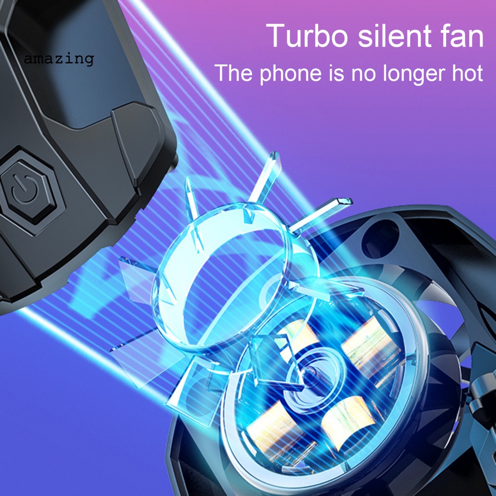 Quạt Tản Nhiệt Z02 Di Động Có Thể Sạc Lại Cho Điện Thoại Di Động