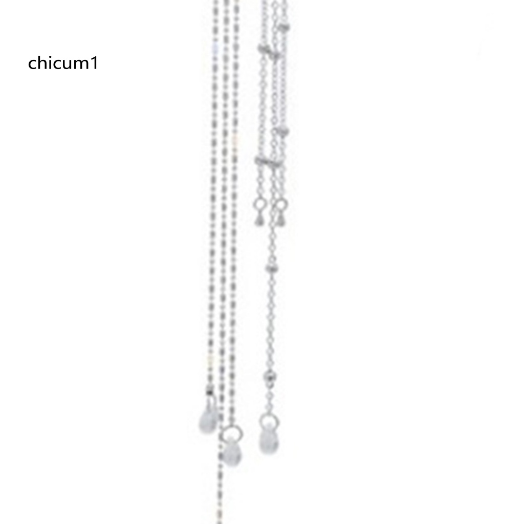 Băng Đô Hợp Kim Dáng Dài Đính Đá Thanh Lịch Cho Nữ