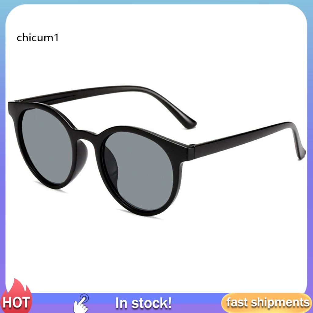 Cc Kính Mát Gọng Tròn Chống Tia UV Không Dễ Rơi Tầm Nhìn Rộng Phong Cách Cổ Điển