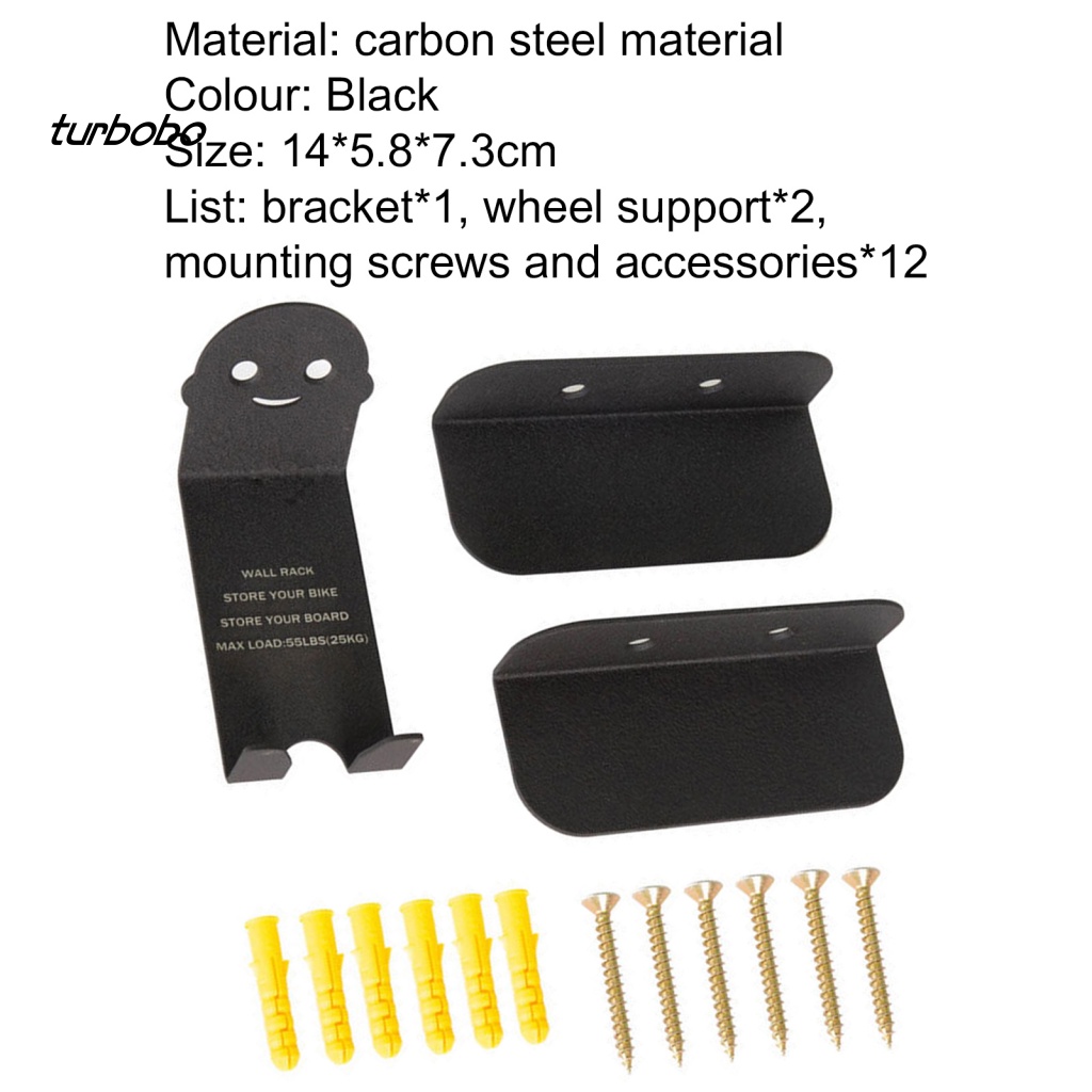 Set 3 Móc Treo Xe Đạp Gắn Tường Tiện Lợi