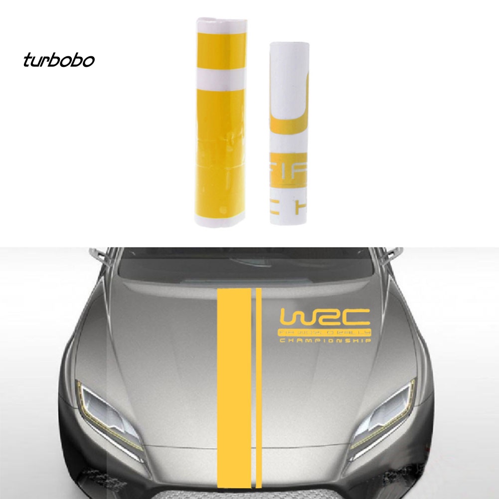 Set 2 Miếng Dán Trang Trí Mui Xe Hơi Tự Dính Họa Tiết Chữ Độc Đáo