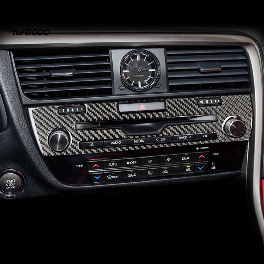 Miếng Dán Sợi Carbon Chống Trầy Xước Bảo Vệ Bảng Điều Khiển CD Trái Cho Lexus RX300 270 200T 450H 2016-2019