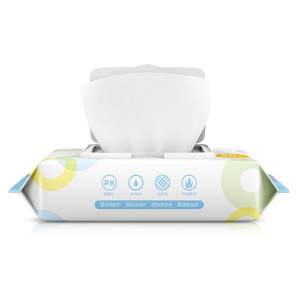 CLEVER Hộp 80 Khăn Ướt Bằng Vải Không Dệt Lau Vệ Sinh Chăm Sóc Cho Bé