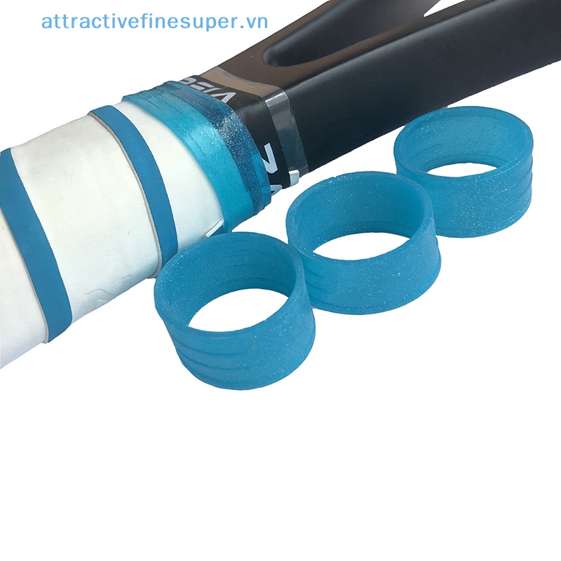 Afs Vòng Silicon Cố Định Tay Cầm Vợt tennis Màu Dạ Quang
