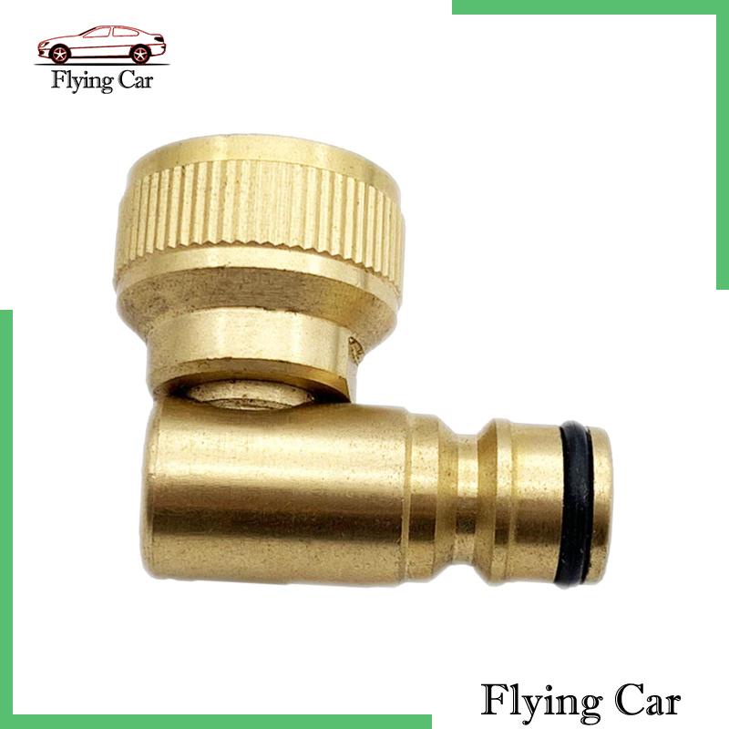 Đầu Nối Vòi Nước 90 Độ 3 / 4in Bằng Đồng Thau Siêu Bền Tiện Dụng Cho Sân Vườn