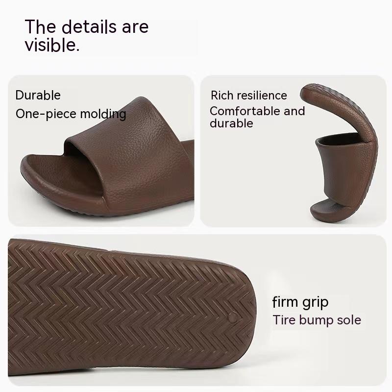 Dép Đi Trong Nhà Tắm Đế EVA Mềm Chống Trượt Thoải Mái Sang Trọng Cho Nam Nữ