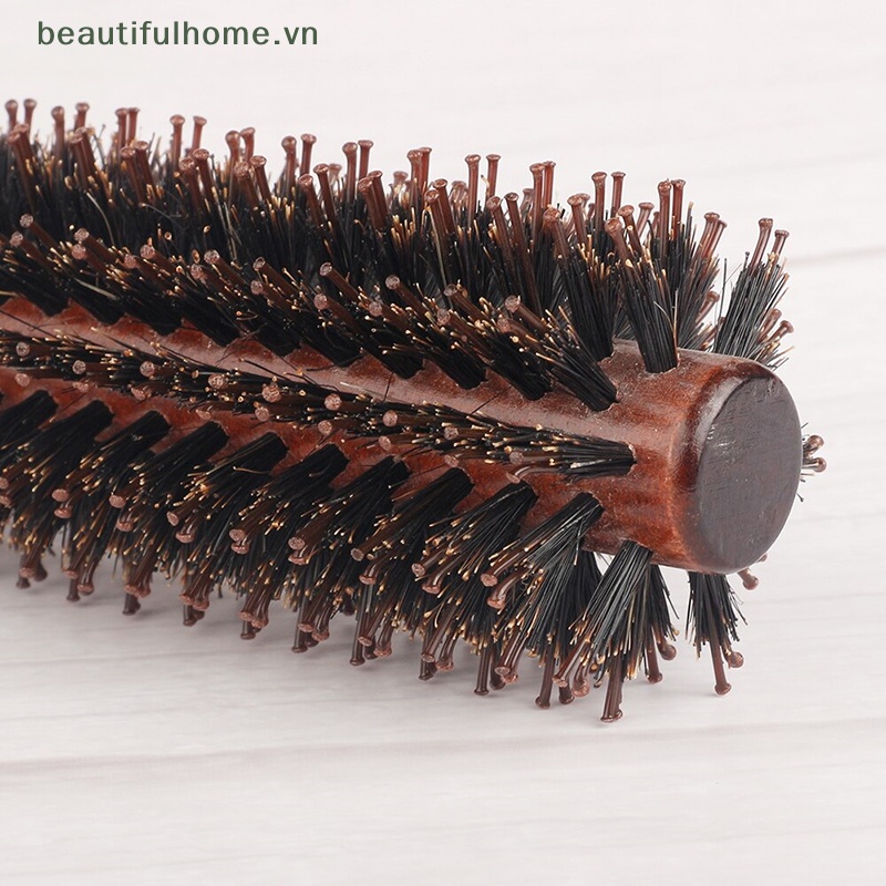 Lược Tròn Sợi Nylon Chải Tóc Xoăn Cho Nam Nữ