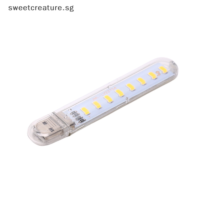 Đèn LED Đọc Sách 8 Bóng SMD 5V Ánh Sáng Trắng Ấm Kết Nối USB