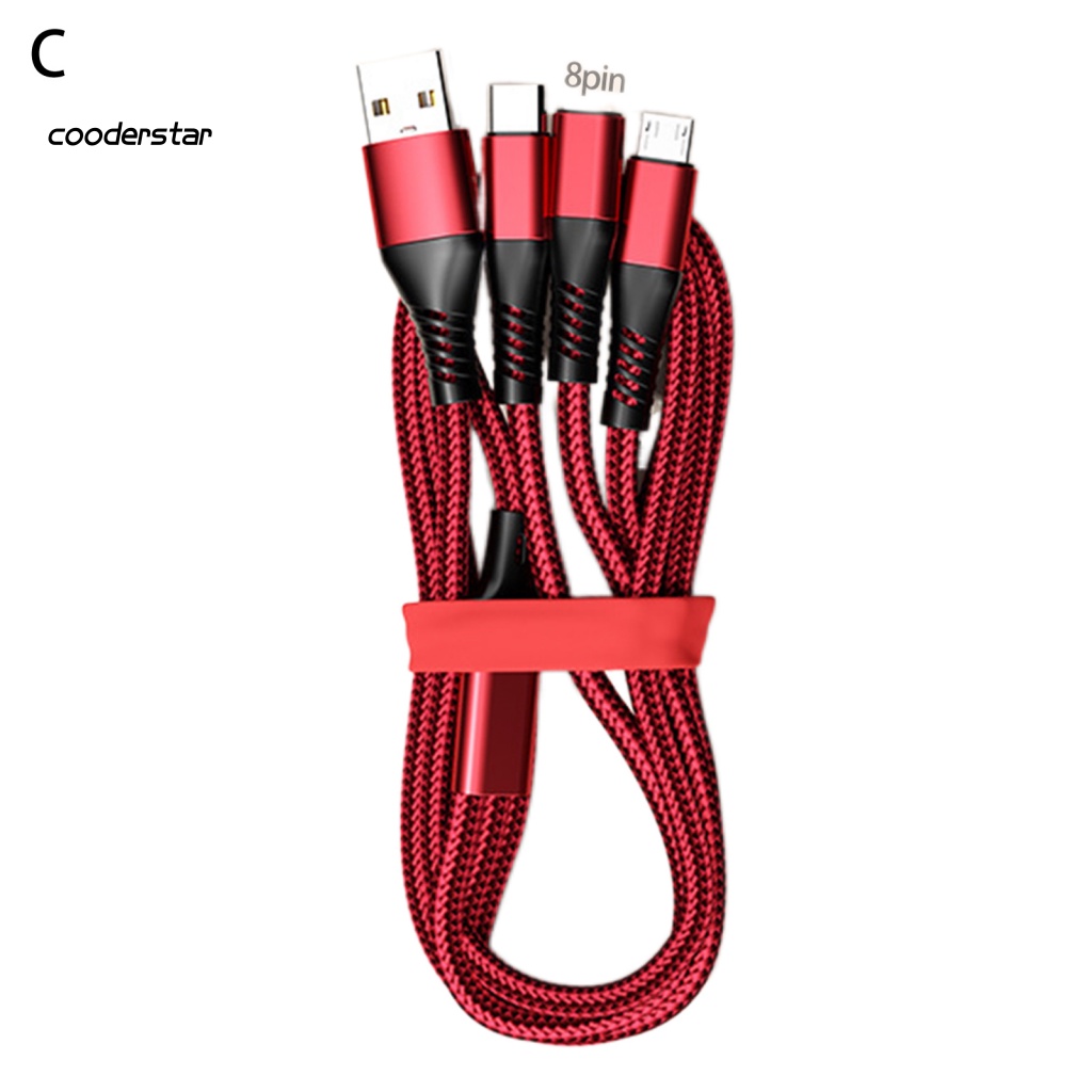 Cáp Sạc Nhanh 3 Trong 1 Chip Thông Minh Chống Rối Cho Gia Đình