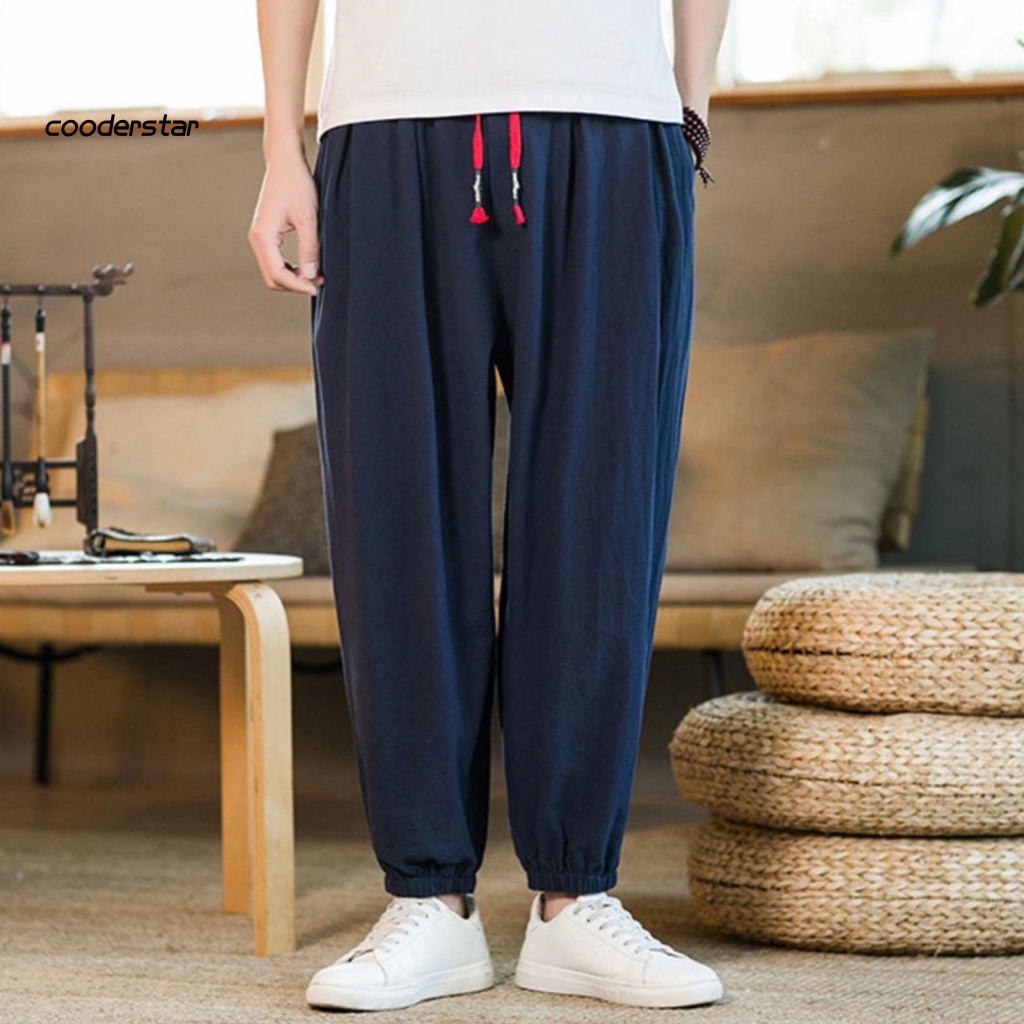 Quần Dài Lưng Thun Màu Sắc Thời Trang Mùa Hè Cho Nam