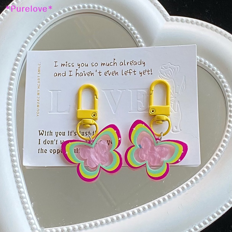 Móc Khóa Hình Bướm Rỗng Thời Trang Dành Cho Nữ Mới