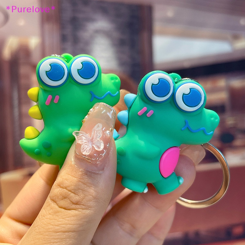 Móc Khóa Hình Khủng Long Mắt To Dễ Thương Mới