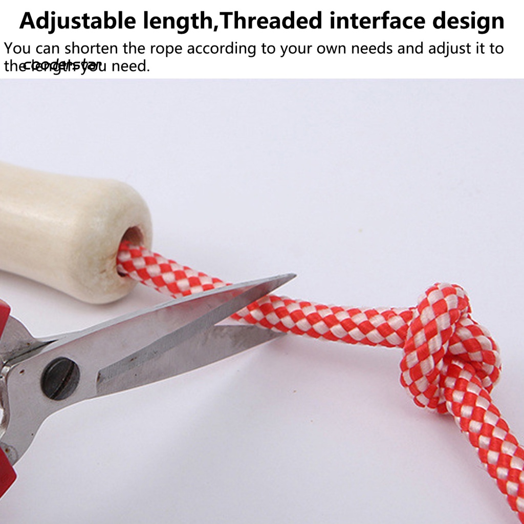 Dây Nhảy Thể Dục Đốt Mỡ Thừa Tay Cầm Bằng Gỗ Có Thể Điều Chỉnh Cho Người Lớn Và Trẻ Em