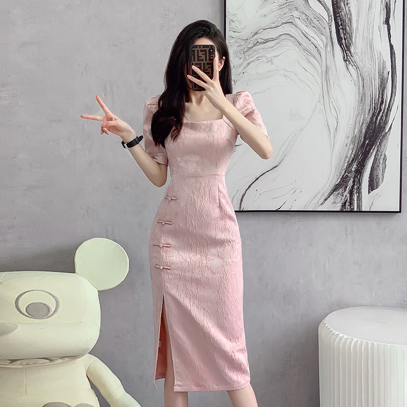 Đầm Sườn Xám Cách Tân Thiết Kế Mới Cao Cấp Thời Trang Dành Cho Mùa Hè