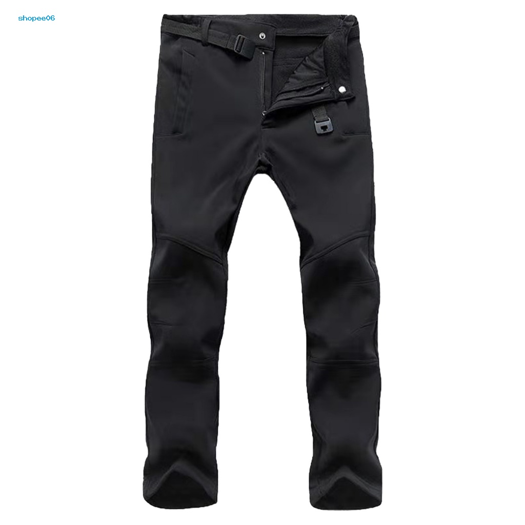 Quần Dài Leo Núi PEMG Vải Lông Cừu Dày Dặn Chống Gió / Nước Thời Trang Cho Nam