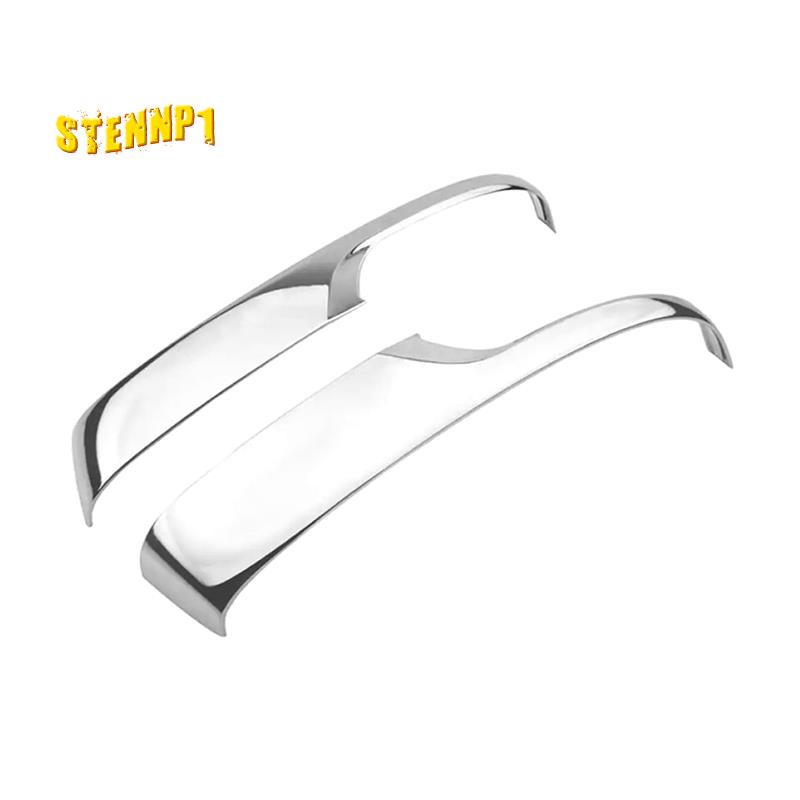 Miếng Dán Trang Trí Gương Chiếu Hậu Bằng Kim Loại Màu Bạc Cho Toyota Land Cruiser Prado 150 2010-2020