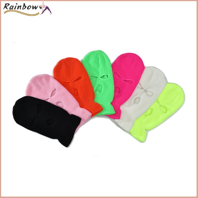 Mũ Trùm Đầu Kiêm Khẩu Trang 3 Lỗ Giữ Ấm Mùa Đông