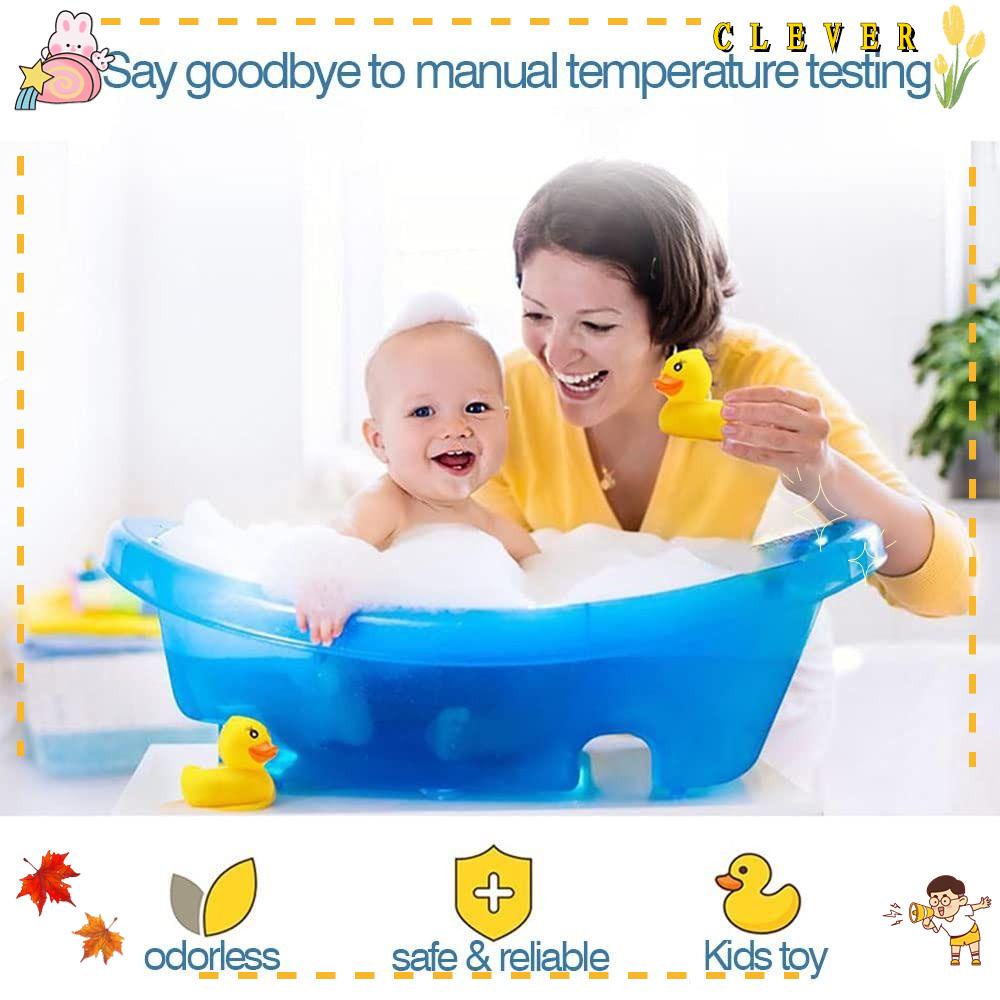 CLEVER Nhiệt Kế Kỹ Thuật Số Hình Chú Vịt Nổi Màu Vàng An Toàn Tiện Dụng Cho Bé Tắm