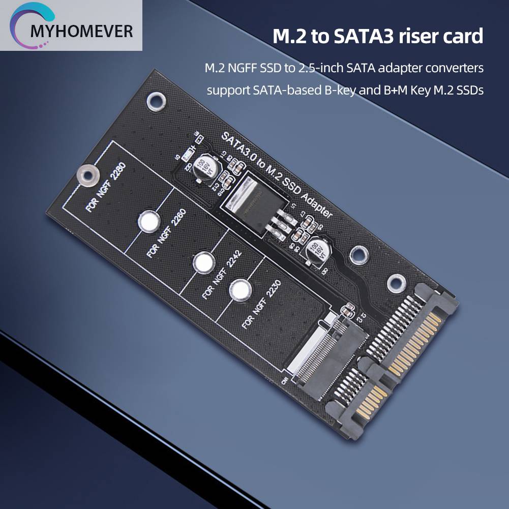 Bảng Mạch Chuyển Đổi M2 Sang SATA3.0 6Gbps Hỗ Trợ NGFF 2230 2242 M2 SSD