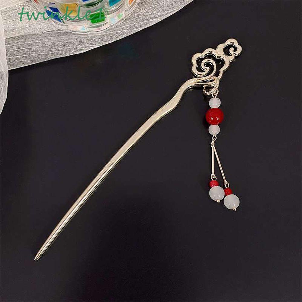 TWINKLE Kẹp Tóc Kim Loại Hình Đám Mây Phong Cách Trung Hoa Cổ Điển