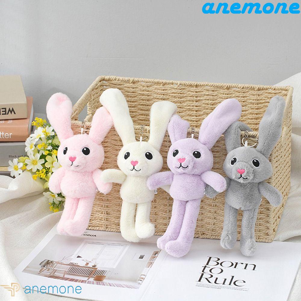 ANEMONE Móc Khóa Thỏ Nhồi Bông Xinh Xắn