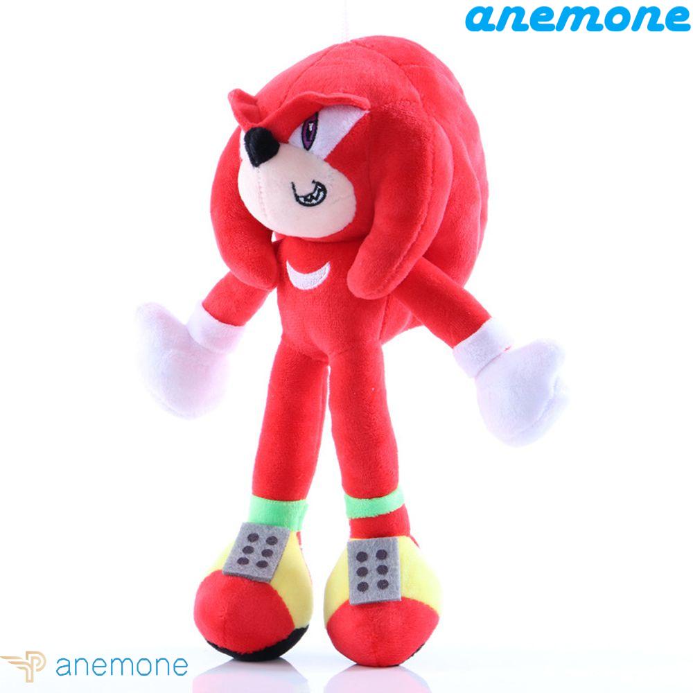 ANEMONE Móc Khóa Hình Nhím Sonic Nhồi Bông Mềm Mại Đáng Yêu