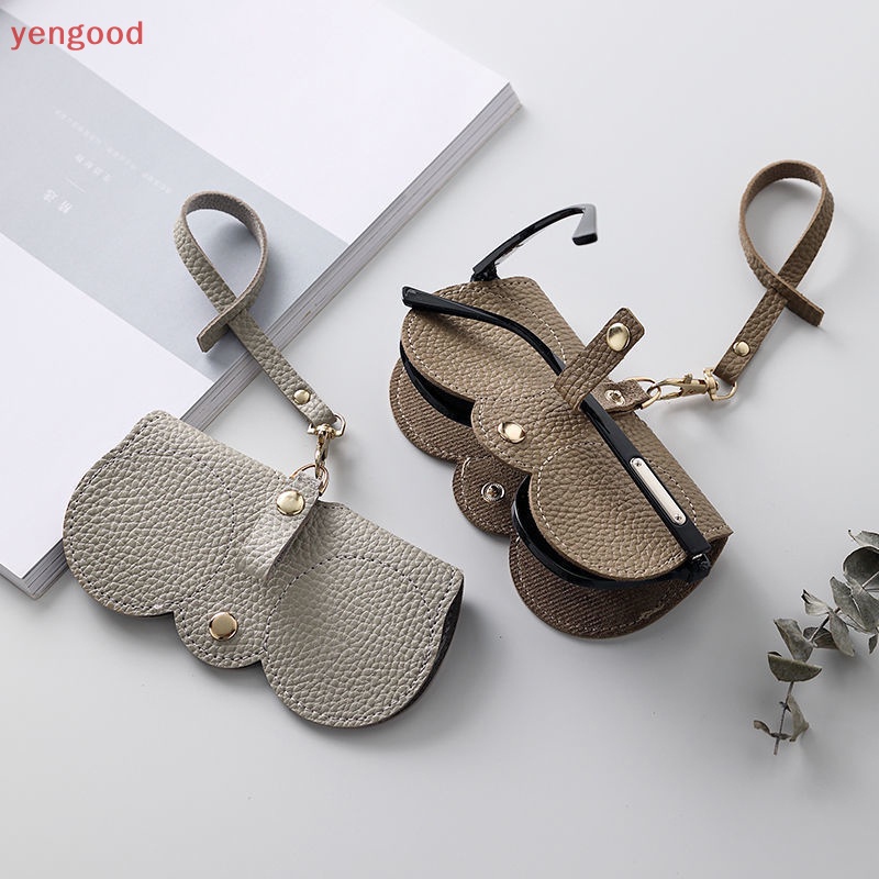 Vỏ Da PU Đựng Mắt Kính Chống Áp Lực Tiện Lợi