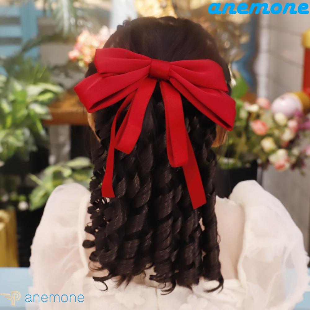 ANEMONE Tóc Giả Đuôi Ngựa Xoăn Bồng Bềnh Nhiều Màu Sắc Chịu Nhiệt Cao Dành Cho Trẻ Em